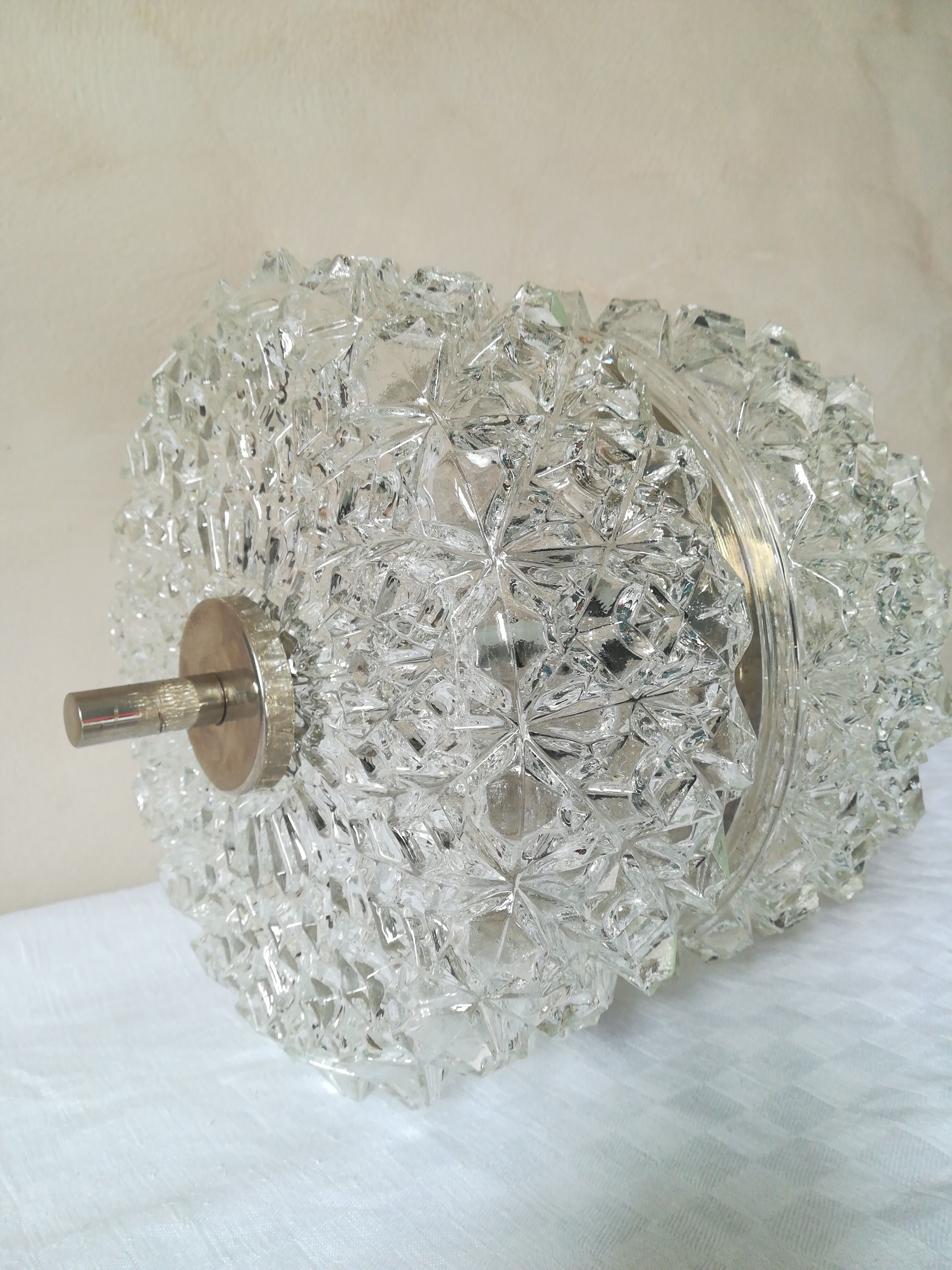 Suspension inox et verre