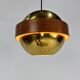 Mid Century Scandinavian Brass and Teak Pendant, 1960s