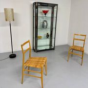Antique display cabinet shelf in brass metal Italian design from the 70s