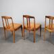 Set of three dining chairs from the 1970s by Drevotvar, Czechoslovakia