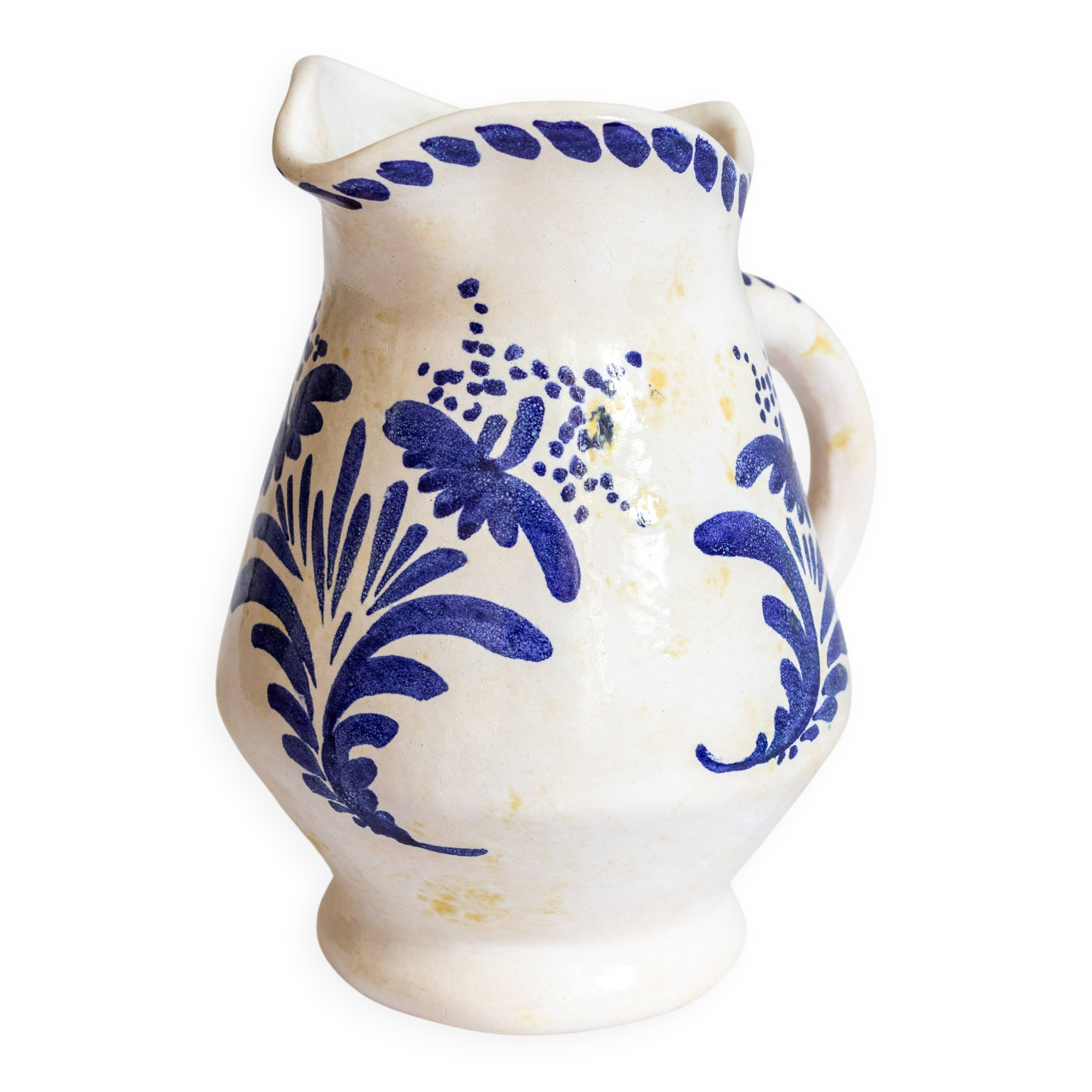 Glazed ceramic pitcher, Atelier de Nissy, Annecy, 1960s