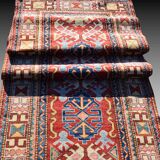 Ghazni Kazak Afghanistan Oriental Rug: 3.09 x 0.80 Meters - Fully Handmade Runner Rug