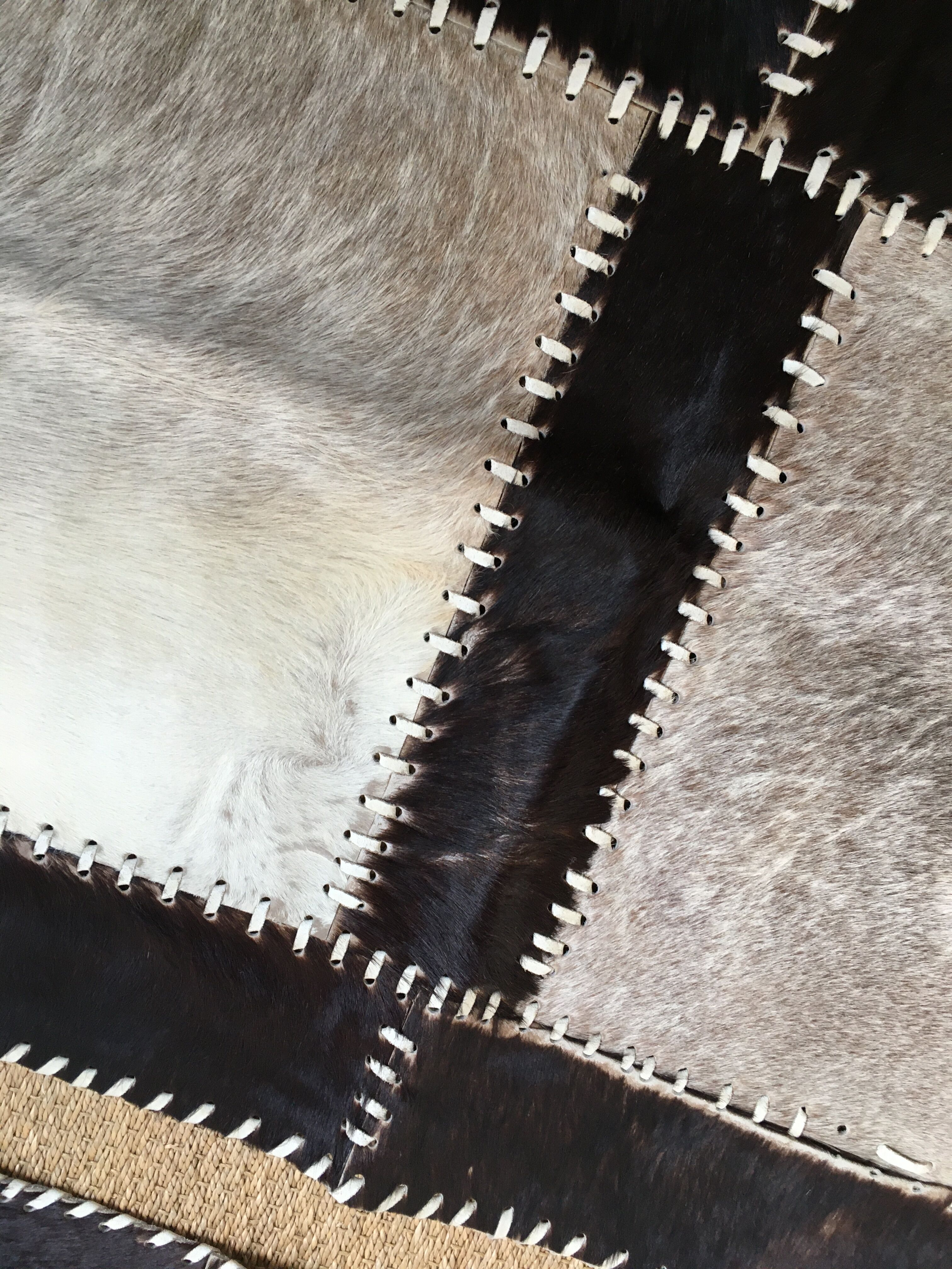 Lot of 2 carpets cow skins 120x60cm