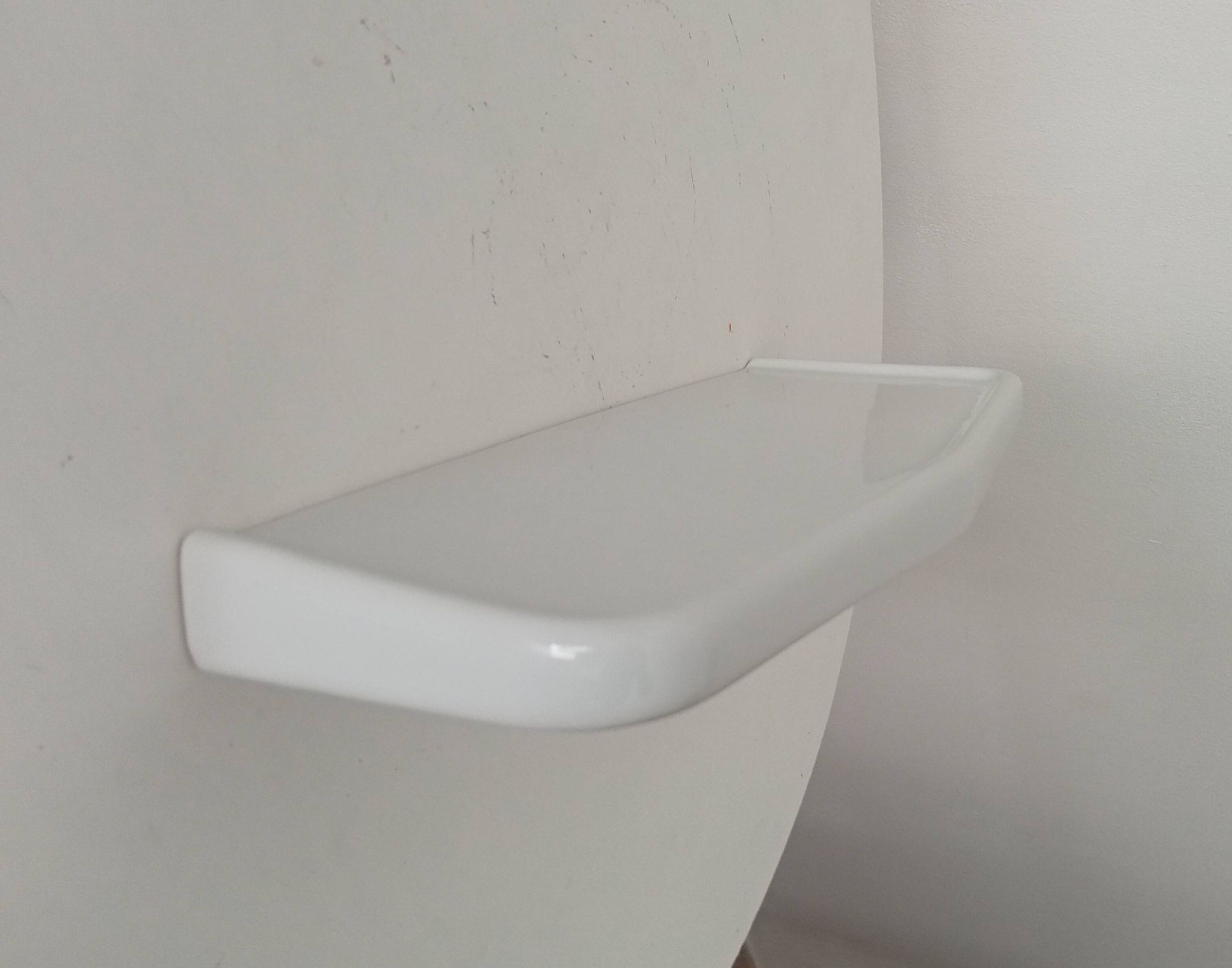 60s ceramic bathroom wall shelf