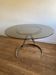 Table chrome design des années 1970