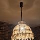 Vintage wool lampshade with fringes