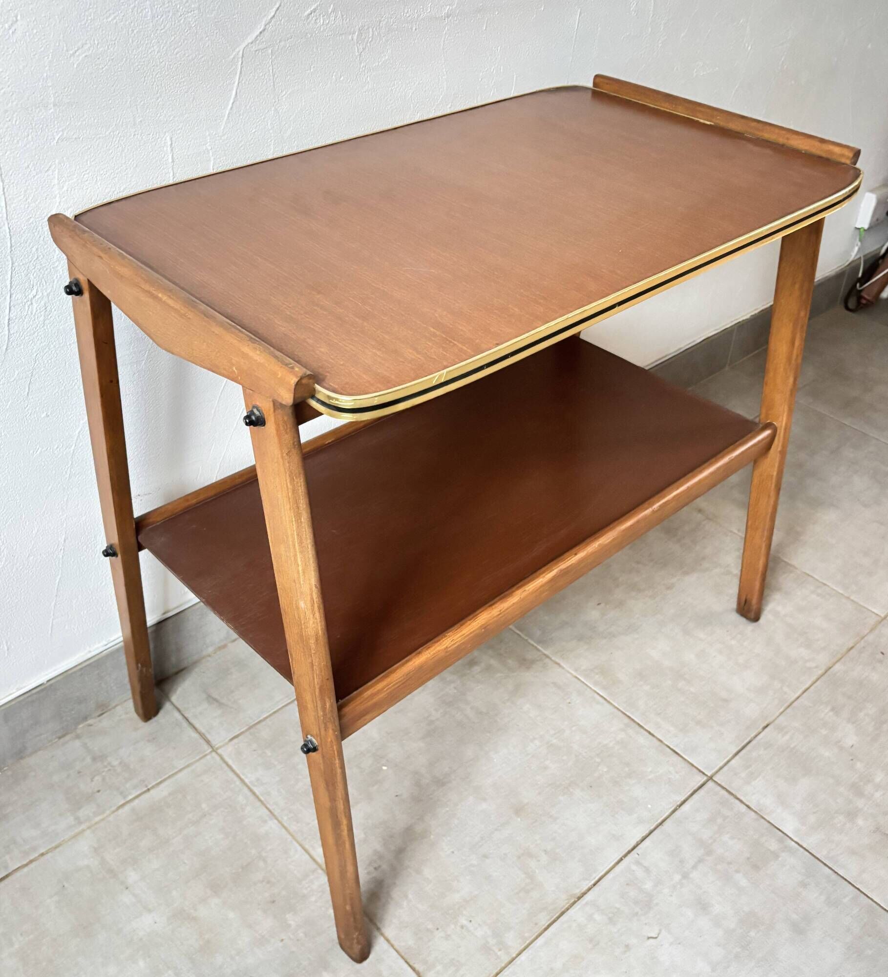 Sideboard / Vintage Scandinavian bar cart in teak (1960s)