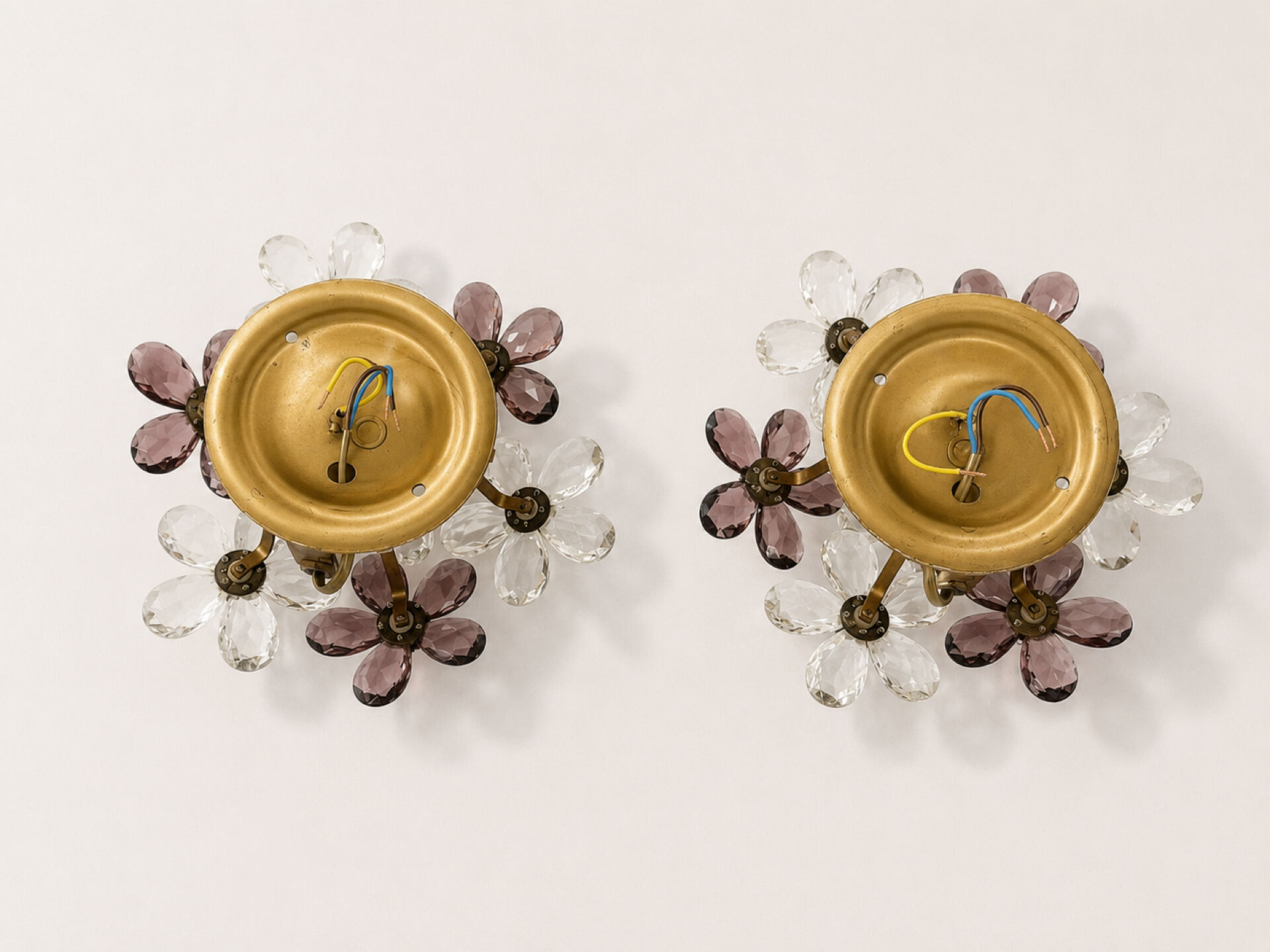 Murano flower wall sconces