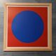 Tableau Vintage Art Optique - Victor Vasarely - Wooden Frame 30x30cm
