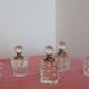 5 old miniature perfume bottles