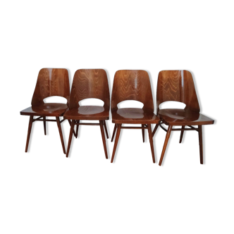 Set of Four Chairs by O. Haerdtl for TON, Czechoslovakia, 1960s