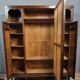 Louis Majorelle: Art Nouveau period mirrored wardrobe in Macassar and Walnut