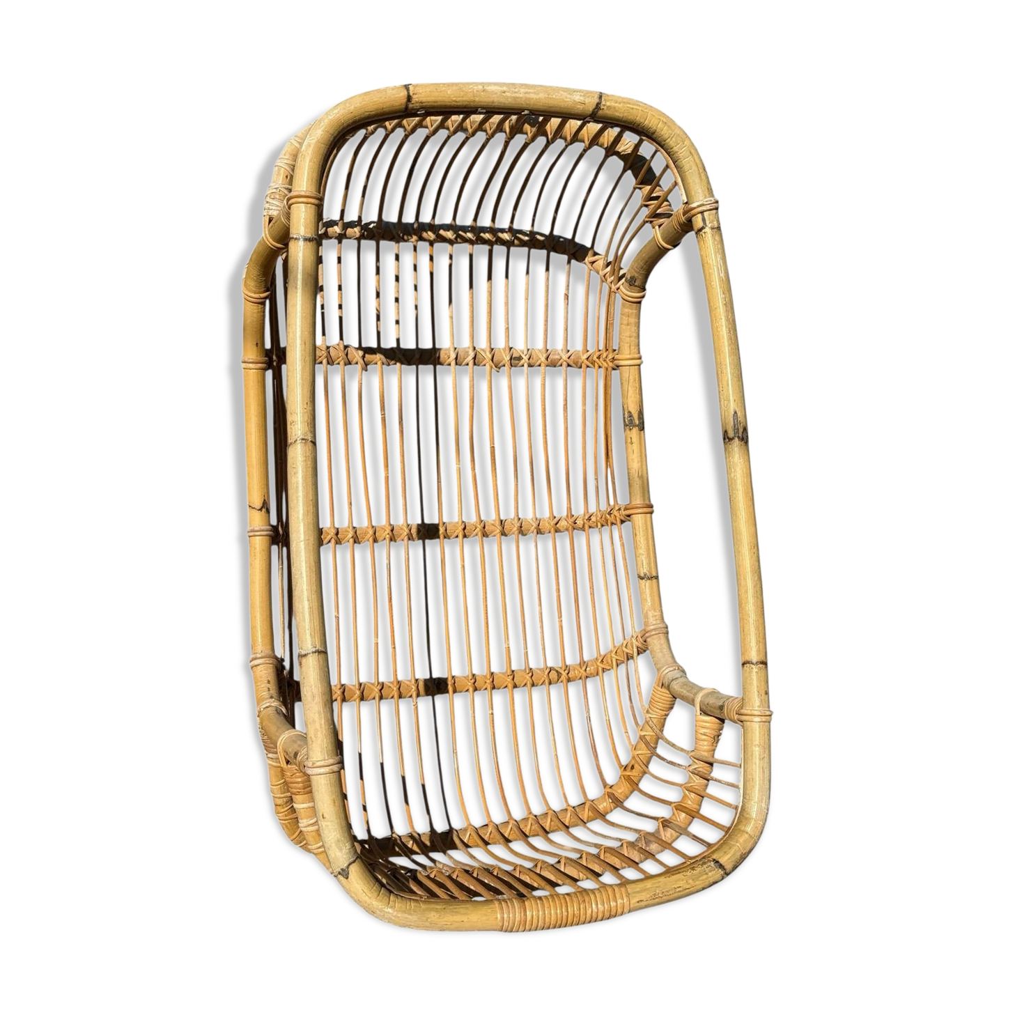 Fauteuil provençal suspendu, années 70
