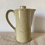 Théière en grès vintage fleurs