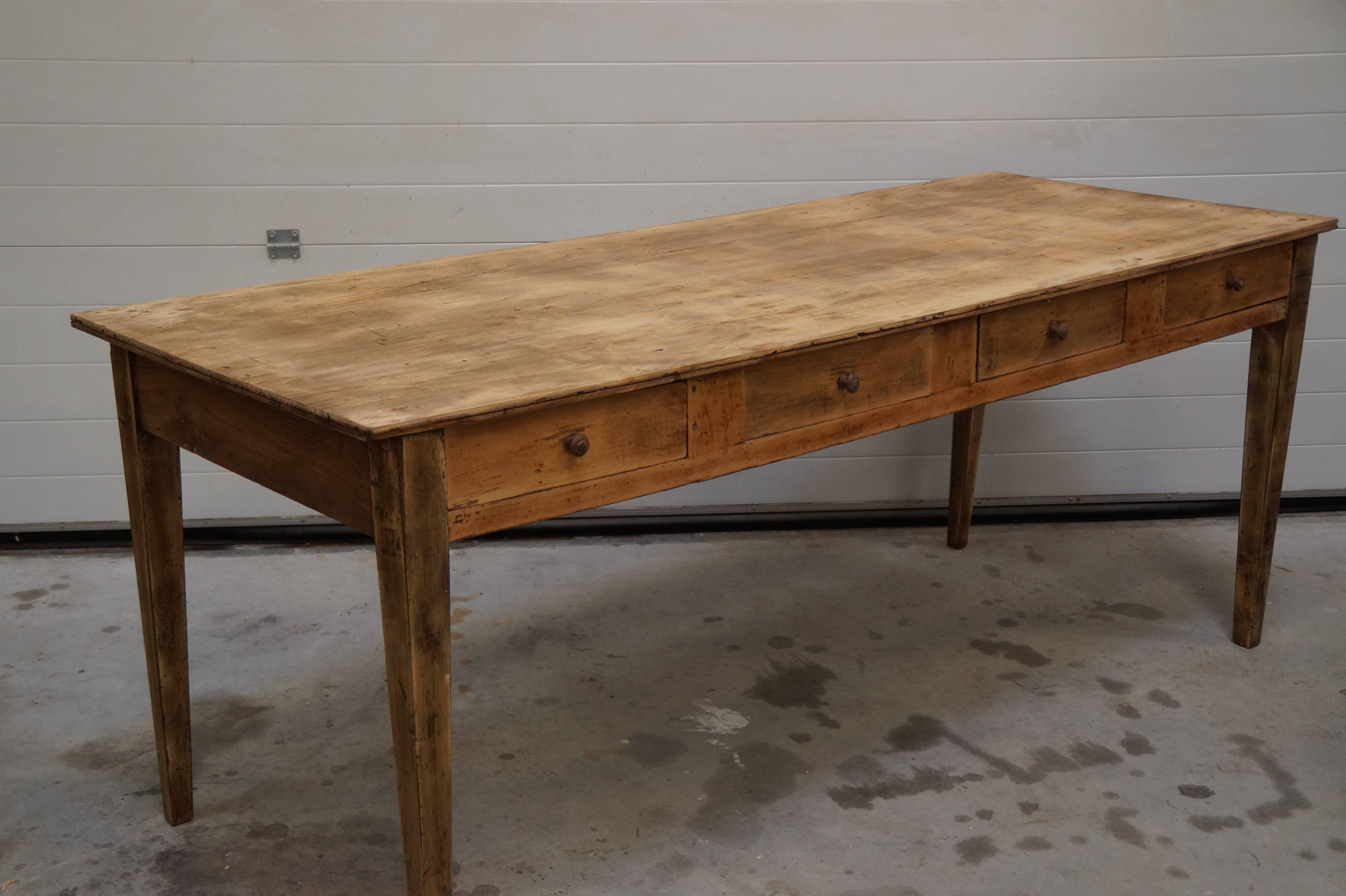 Old canteen table