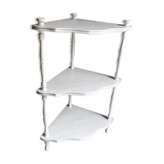 Etagère d'angle bois massif