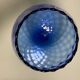 Large cobalt blue blown glass - Art piece.