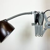 Grey Industrial Scissor Wall Lamp from Elektroinstala, 1960s