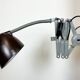 Grey Industrial Scissor Wall Lamp from Elektroinstala, 1960s