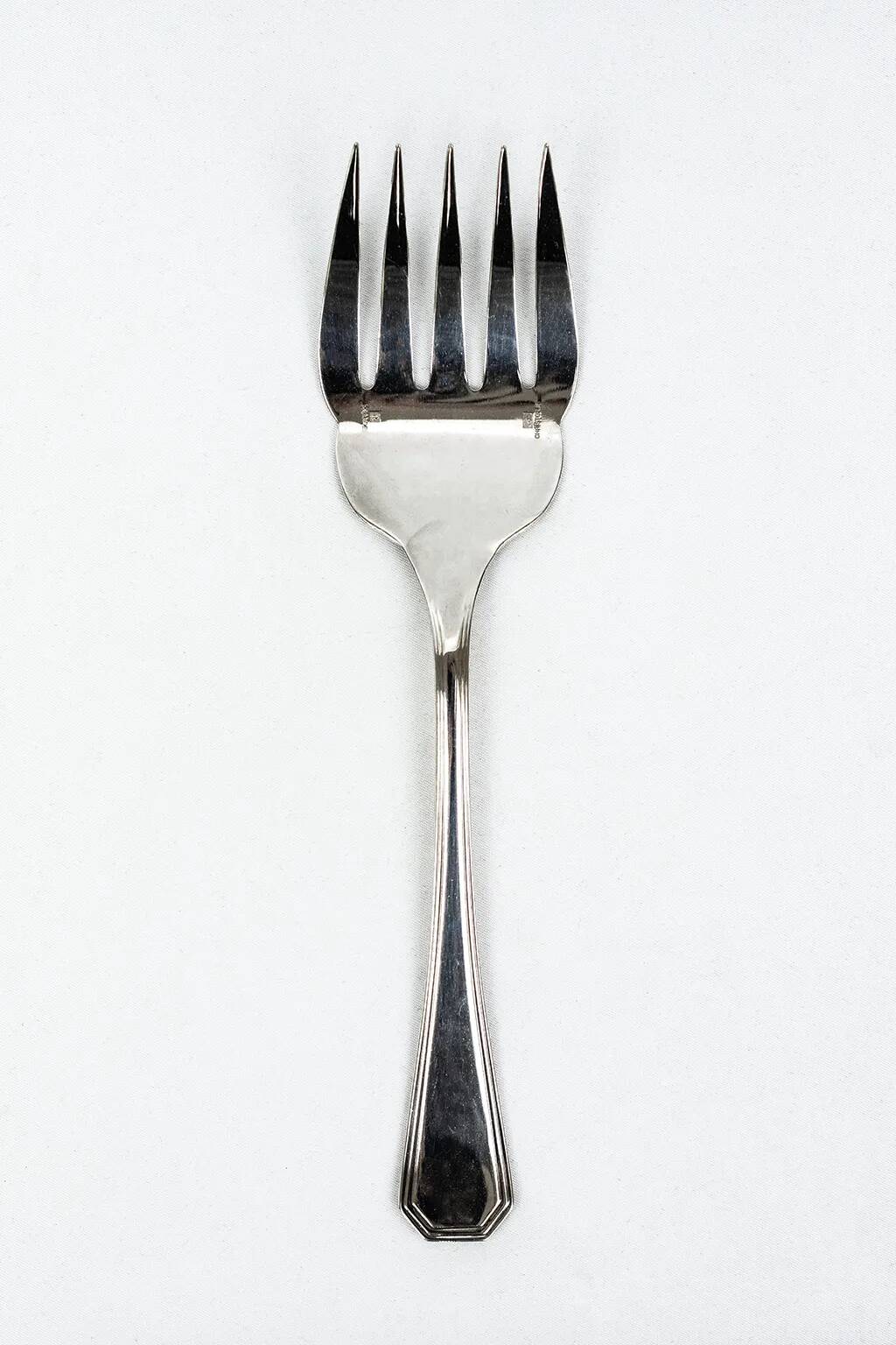 Christofle America silver-plated fish service cutlery, Luc Lanel