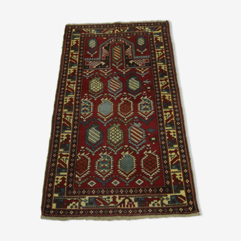 Tapis d’orient daghestan style caucasien 130 x 74 cm