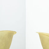 Set of two vintage fiber glass shell chairs