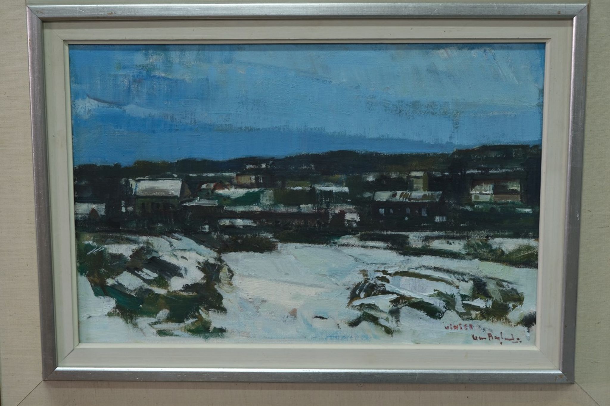 Gunnar Herman Berglund (1906-1992), Swedish Modern Painting, 1960s, Oil on Canvas