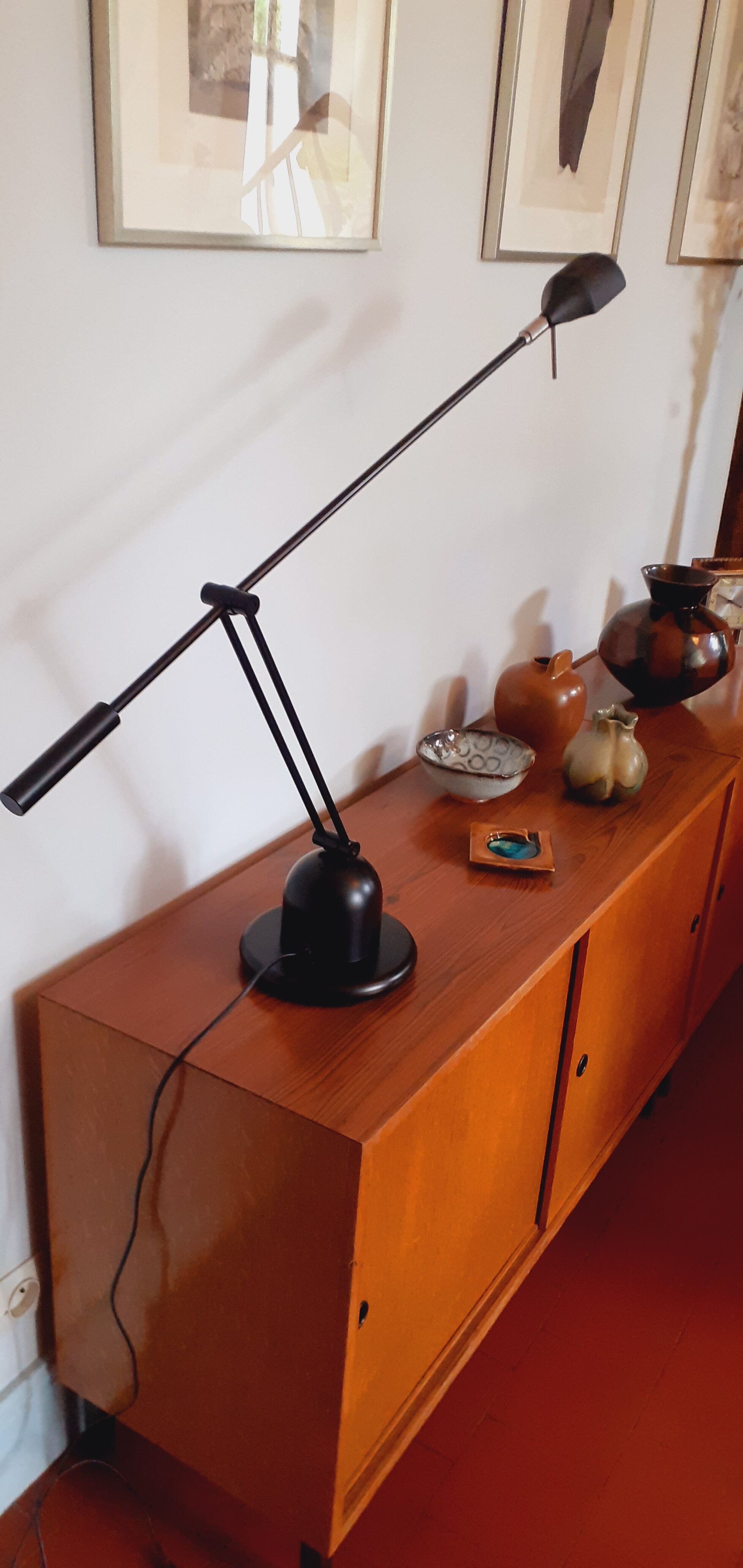 Desk lamp Stilplast vintage Italian design 80s