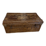 Old metal trunk