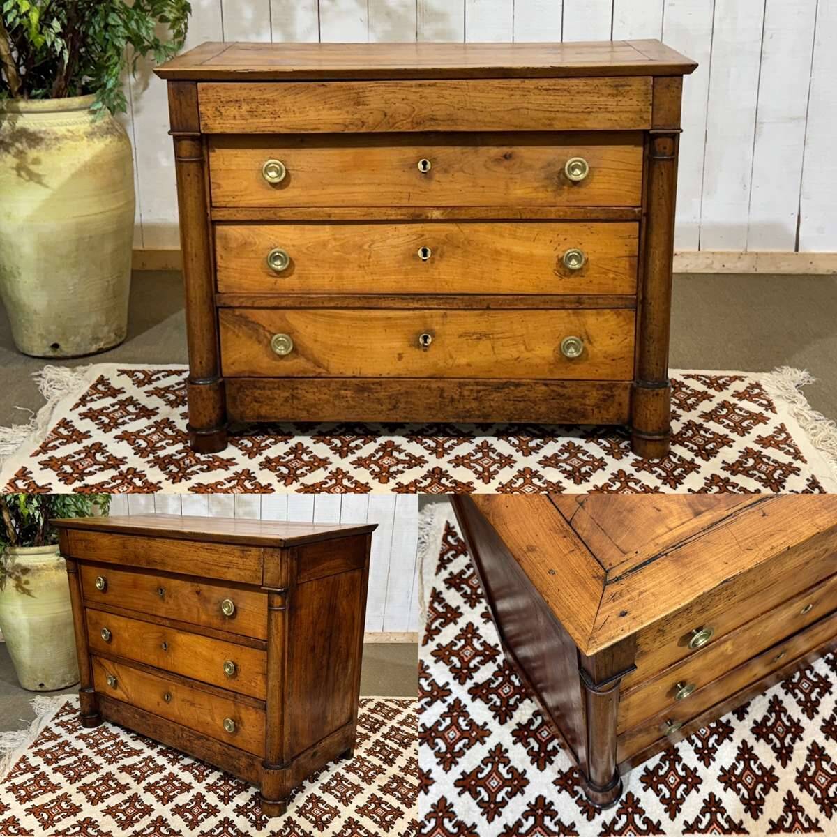 Commode Empire 19ème en merisier