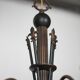 Vintage pendant light, empire brass pendant light, arrow pendant light