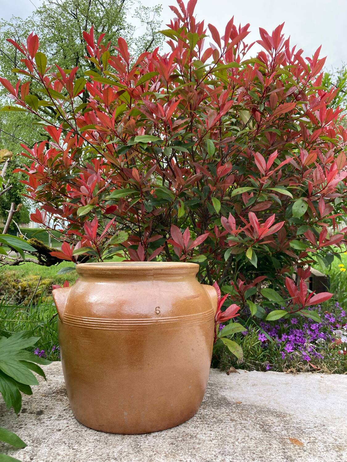 Light brown ceramic jar