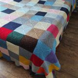 Large Vintage Granny Crochet Blanket