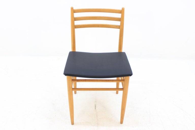 Set of Four Midcentury Dining Chairs, Scandinavian Design, 1970s