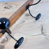 Wood and metal hooks