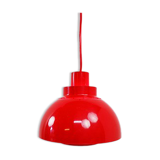 Nordisk Solar red hanging lamp, 1970s