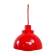 Nordisk Solar red hanging lamp, 1970s