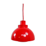 Nordisk Solar red hanging lamp, 1970s