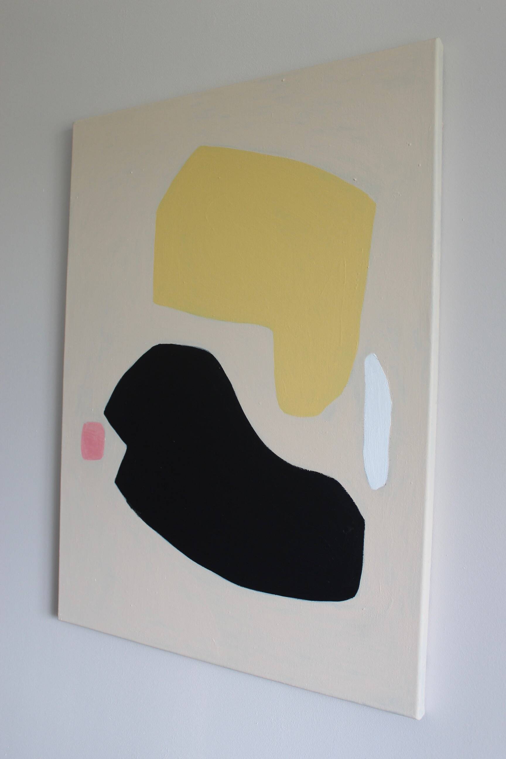 Original abstract on stretched canvas "soft balance"
