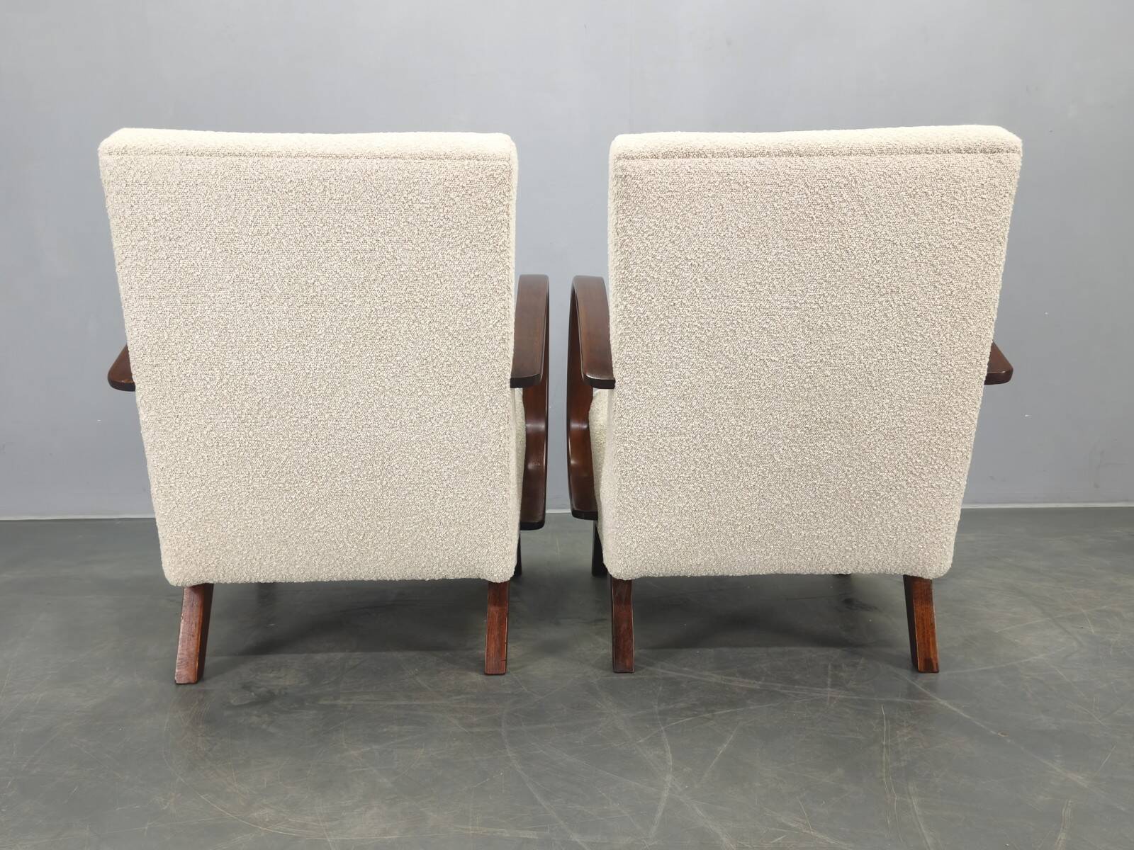 Pair of Halabala Art Deco Armchairs, 1940s