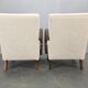 Pair of Halabala Art Deco Armchairs, 1940s