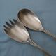 SFAM silver metal salad servers.