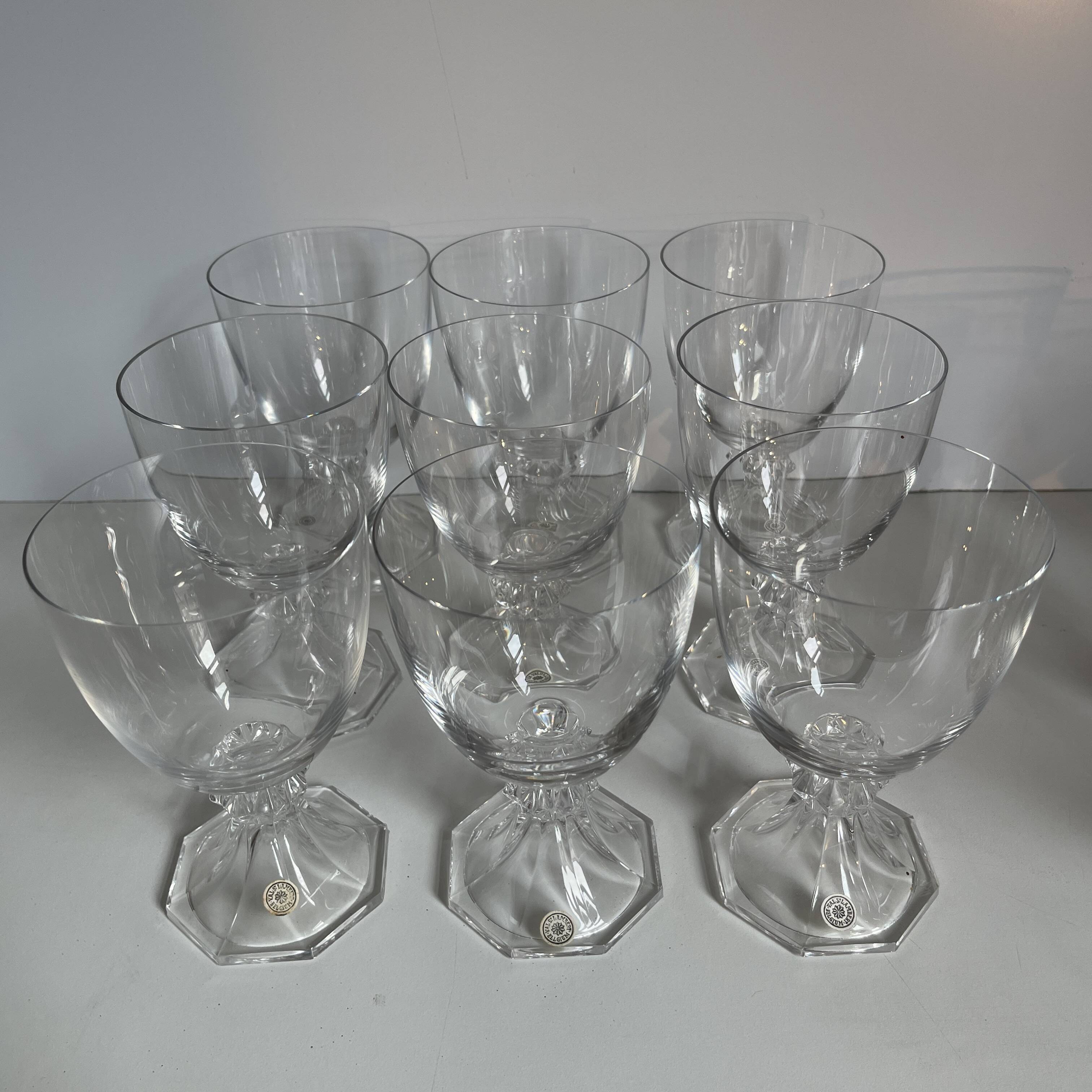 Val Saint Lambert "Yale" crystal service, 1970s
