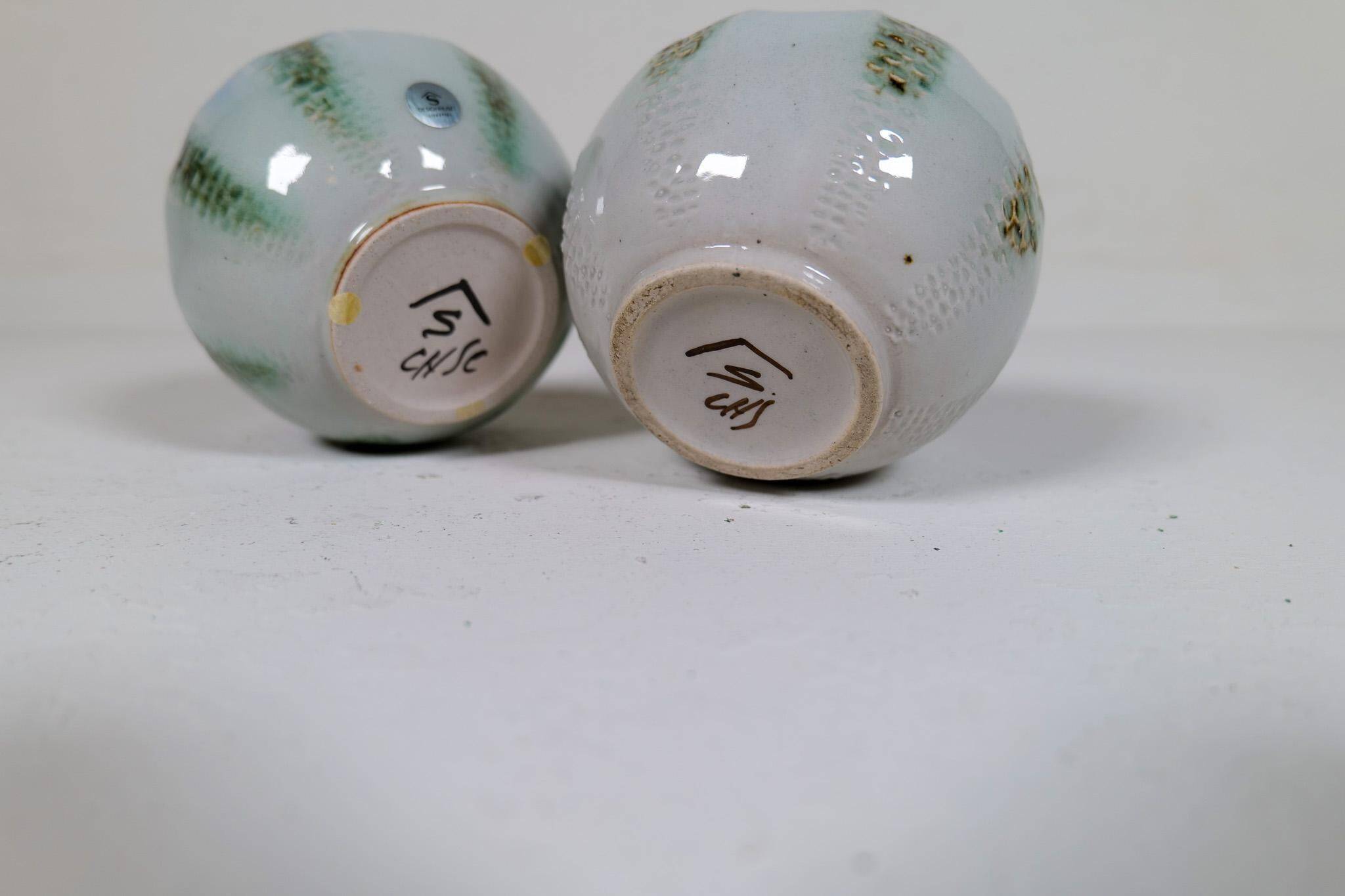 Modern Scandinavian Ceramic Pieces "Lagoon" Carl-Harry Stålhane Sweden