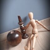 Old solid wood bilboquet