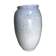 Old ceramic vase signed jb blue - white vintage marble style