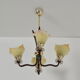 Mid-century Wood Chandelier 1970‘s