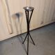 Standing ashtray wrought iron base cast aluminum ashtray