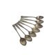 Art Deco brass spoons, 1950s, set of 6