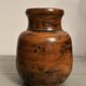 Jacques Blin vase black orange circa 1970 perfect condition vintage ceramic